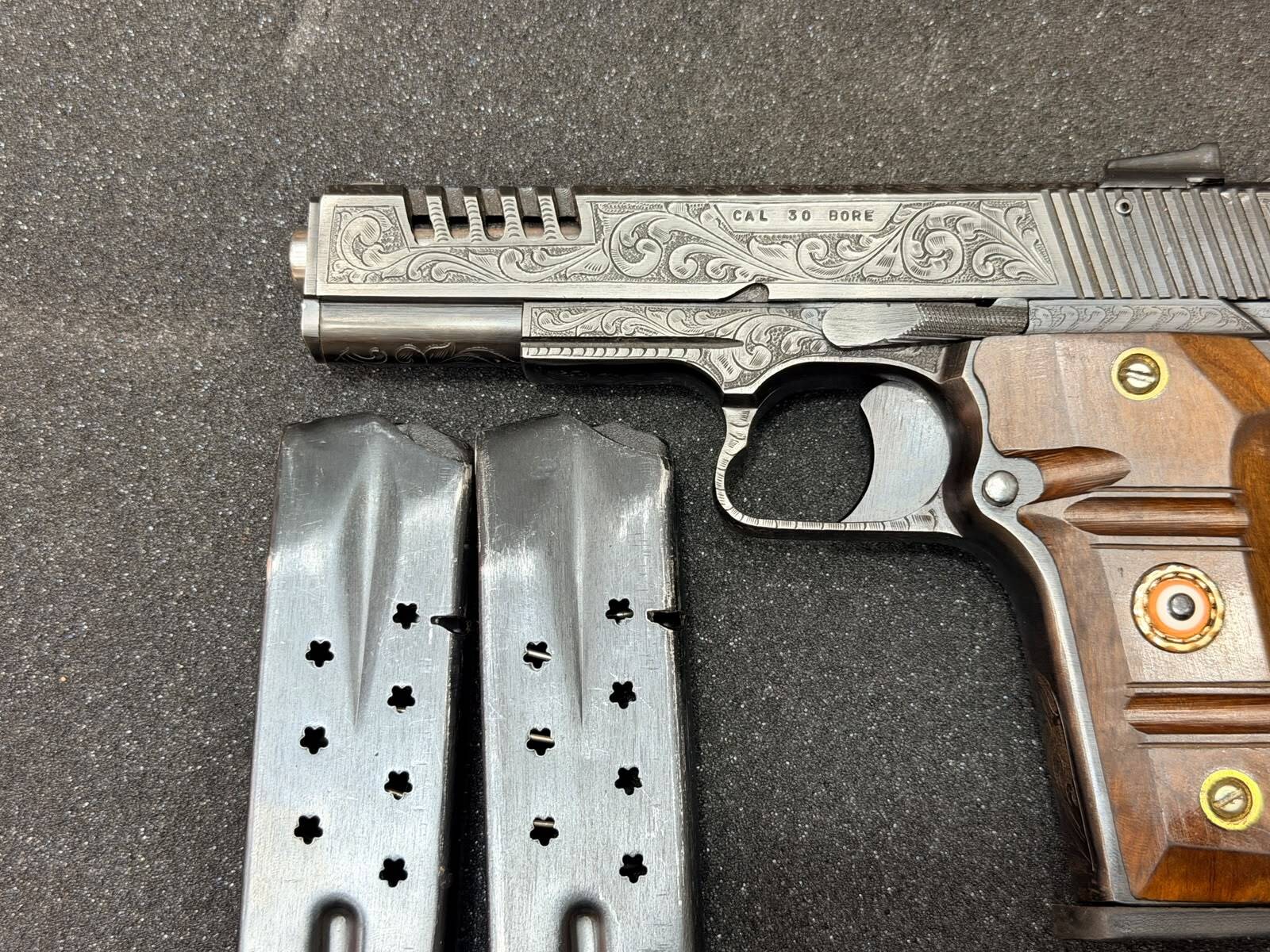 Custom Engraved 14 Shot 30 Bore with original Barrel - Image 3